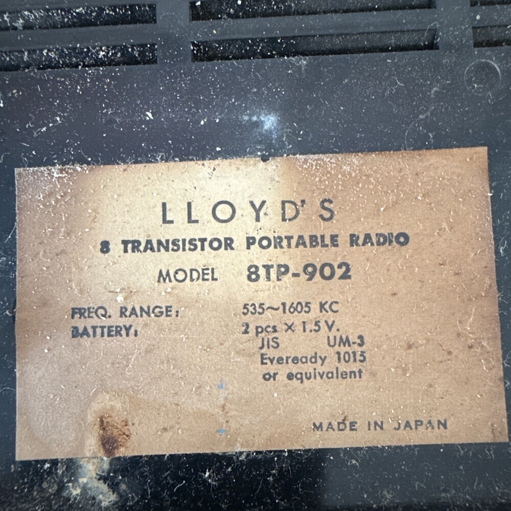 Vintage High Sensitivity Transistor Radio From Japan In The 1960S - Picture 7 of 7